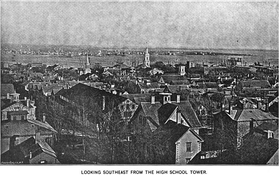 1889 South-East View From High School Tower - www.WhalingCity.net