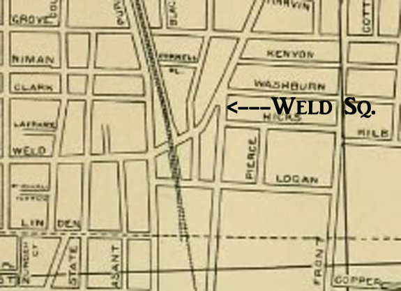 1905 Map of Weld Square new Bedford, Ma - www.WhalingCity.net