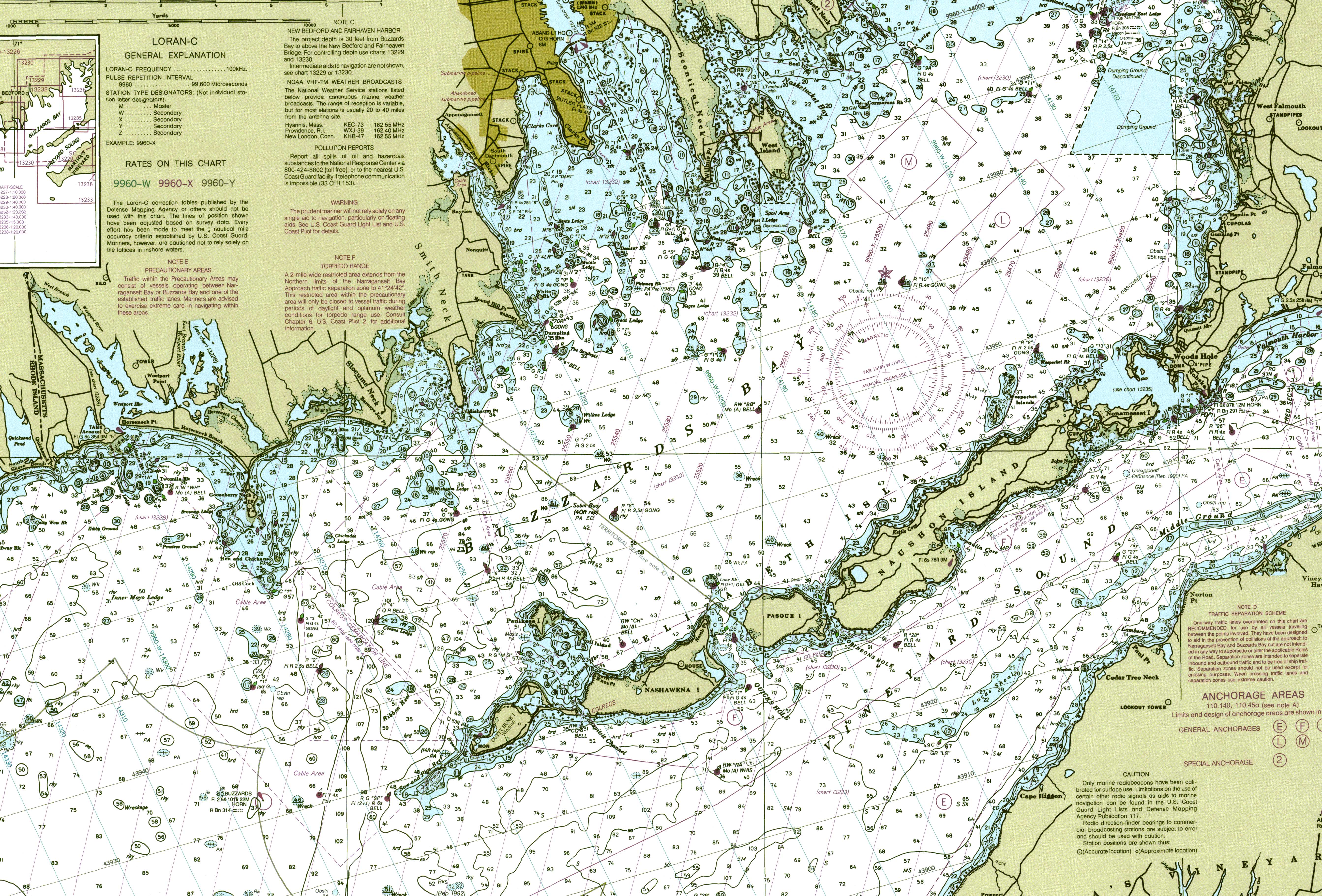 Nautical Chart Buzzards Bay Ma