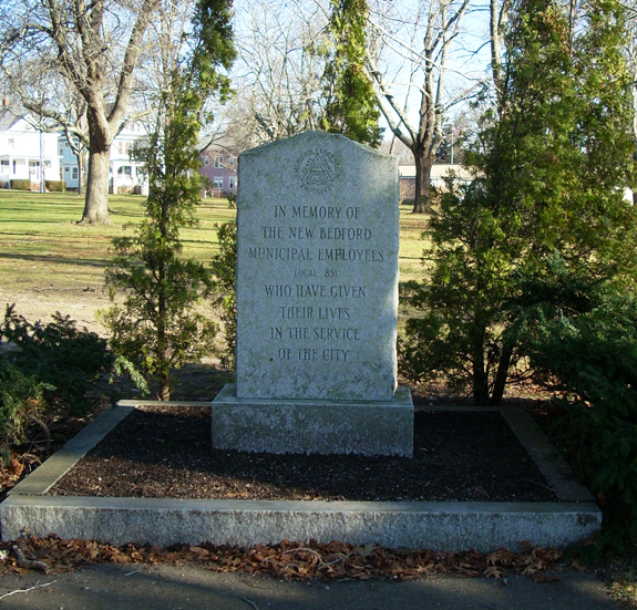 New BEdford Municipal Employees Memorial at Buttonwood Park