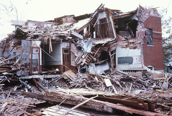 Sacred heart School New Bedford  Demolition 11 - 1972  - www.WhalingCity.net