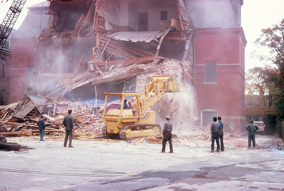Sacred heart School  New Bedford, 1972  Demolition 15 - www.WhalingCity.net